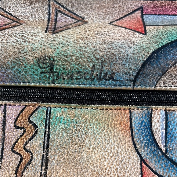 GUC Anuschka Multicolor Abstract Design Wallet - Picture 2 of 7